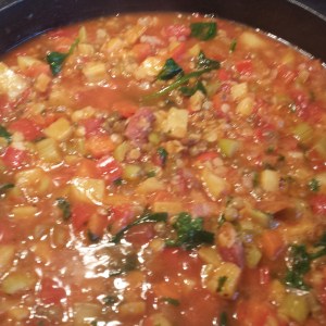 Lentil-smoked-bacon-soup