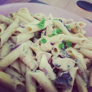 creamy-chicken-Wild-Mushroom-carbonara